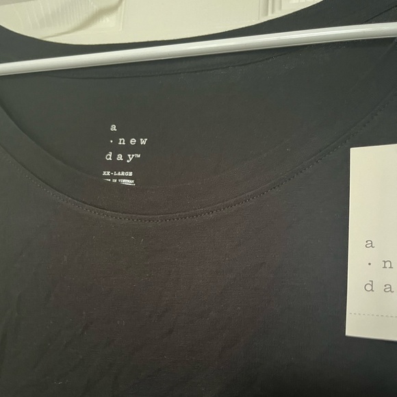 A New Day Women's Lightweight Long Sleeve Top Black sz XXL - Picture 4 of 4